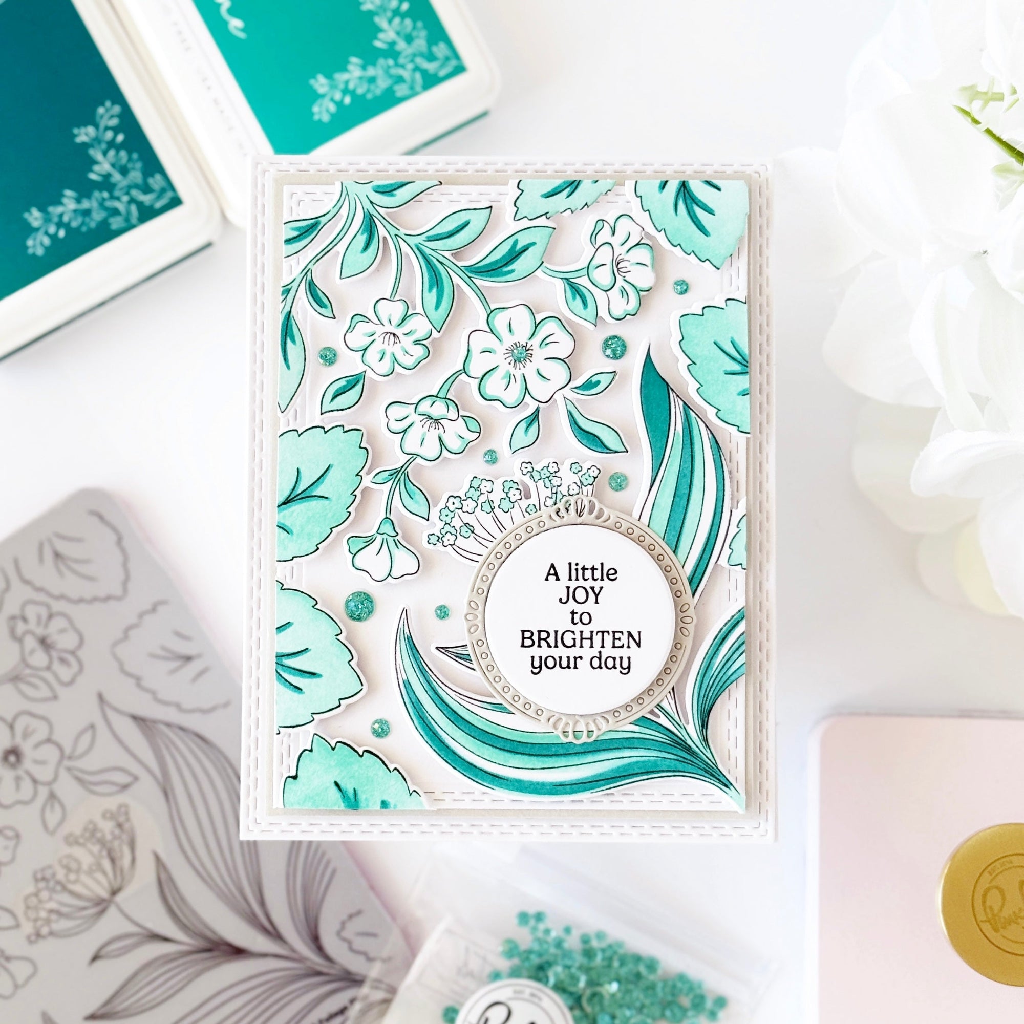 Pinkfresh Studio - Cling Stamps - Foliage Flair-ScrapbookPal