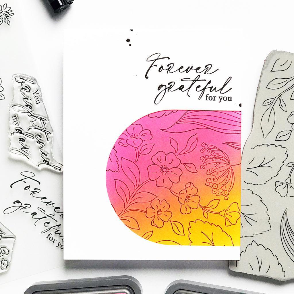 Pinkfresh Studio - Cling Stamps - Foliage Flair-ScrapbookPal