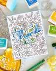 Pinkfresh Studio - Cling Stamps - Garden Medley-ScrapbookPal