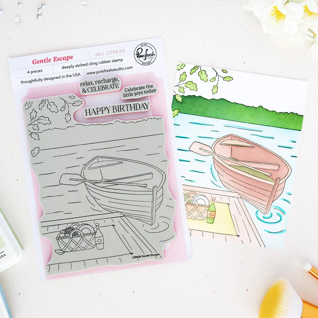Pinkfresh Studio - Cling Stamps - Gentle Escape-ScrapbookPal