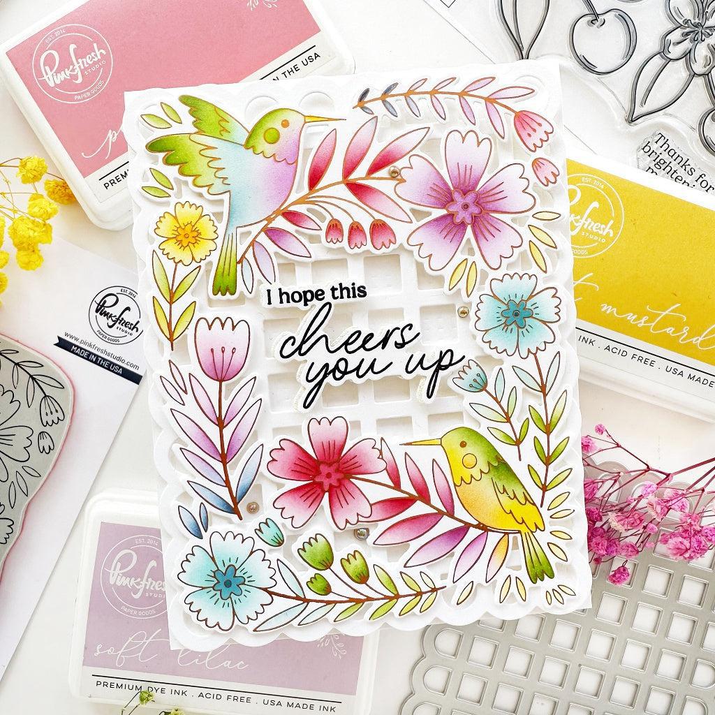 Pinkfresh Studio - Cling Stamps - Happy Hummingbirds-ScrapbookPal