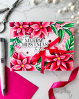 Pinkfresh Studio - Cling Stamps - Poinsettia Frame-ScrapbookPal