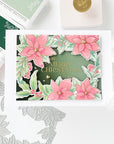 Pinkfresh Studio - Cling Stamps - Poinsettia Frame-ScrapbookPal