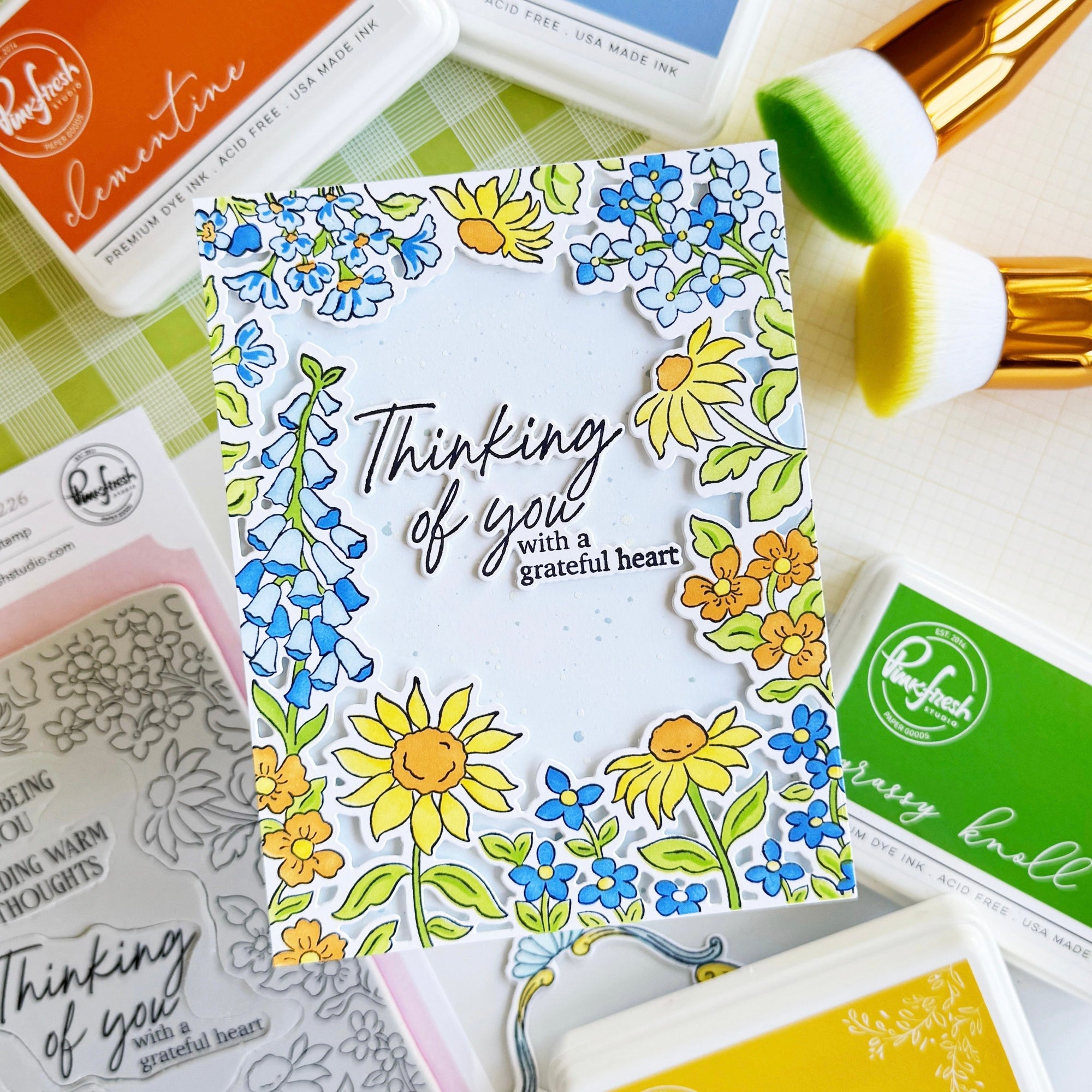 Pinkfresh Studio - Cling Stamps - Sunlit Garden-ScrapbookPal