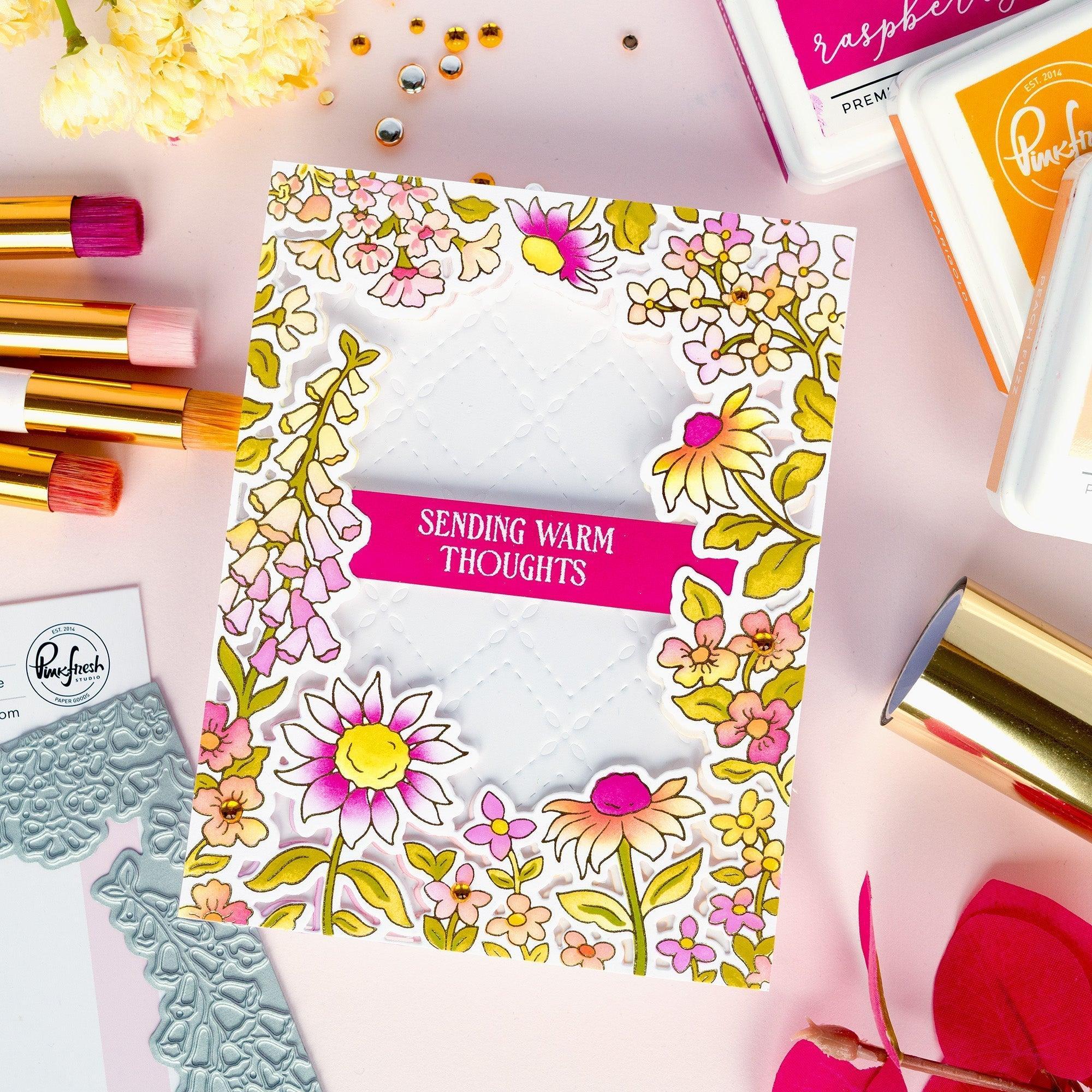 Pinkfresh Studio - Cling Stamps - Sunlit Garden-ScrapbookPal