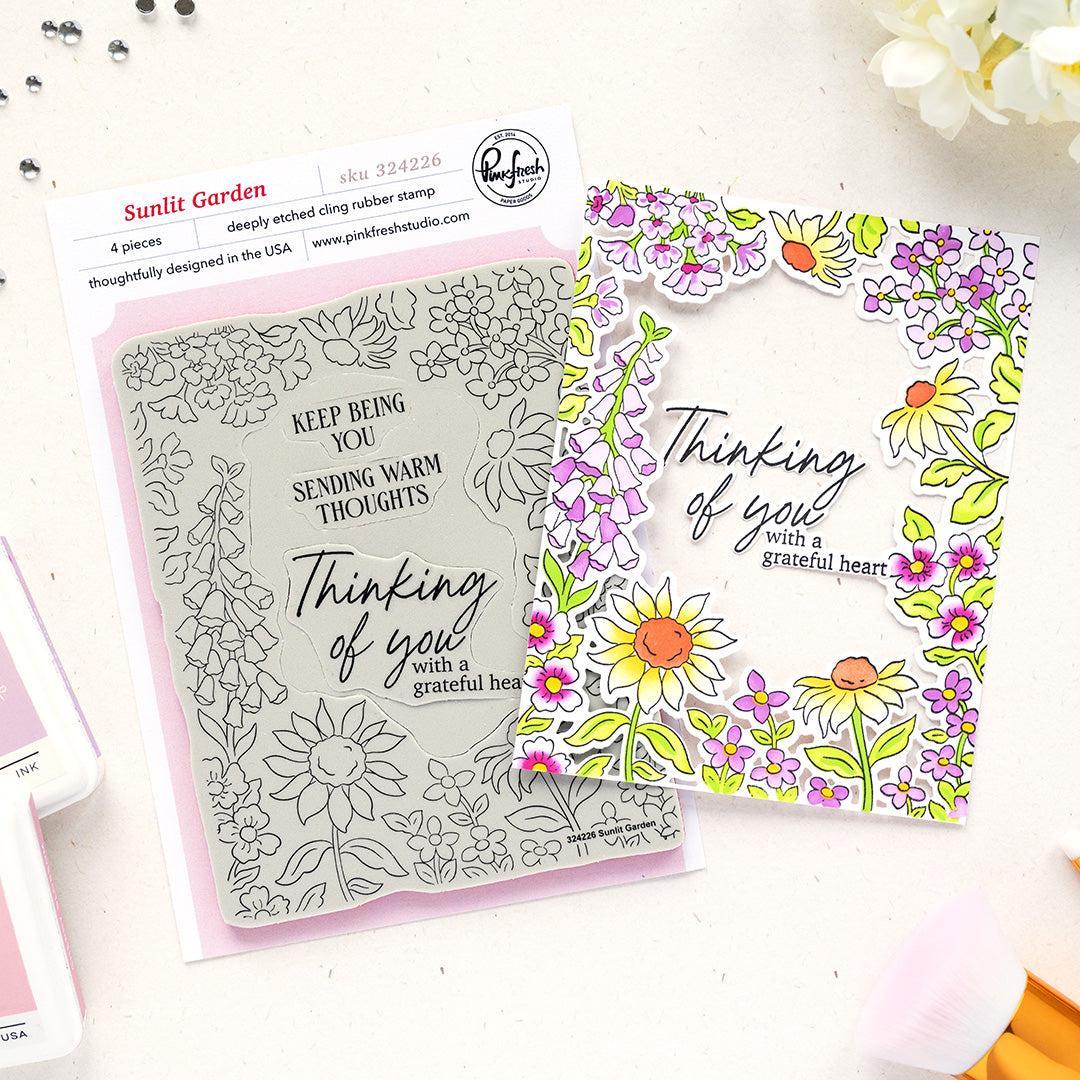 Pinkfresh Studio - Cling Stamps - Sunlit Garden-ScrapbookPal
