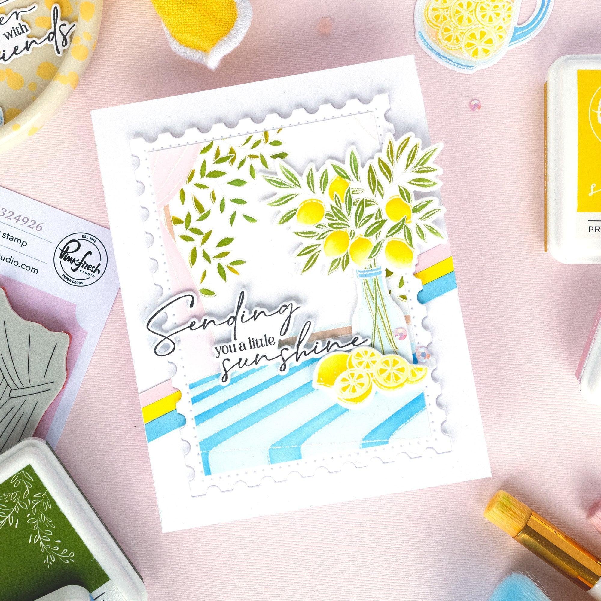 Pinkfresh Studio - Cling Stamps - Sunlit Table-ScrapbookPal