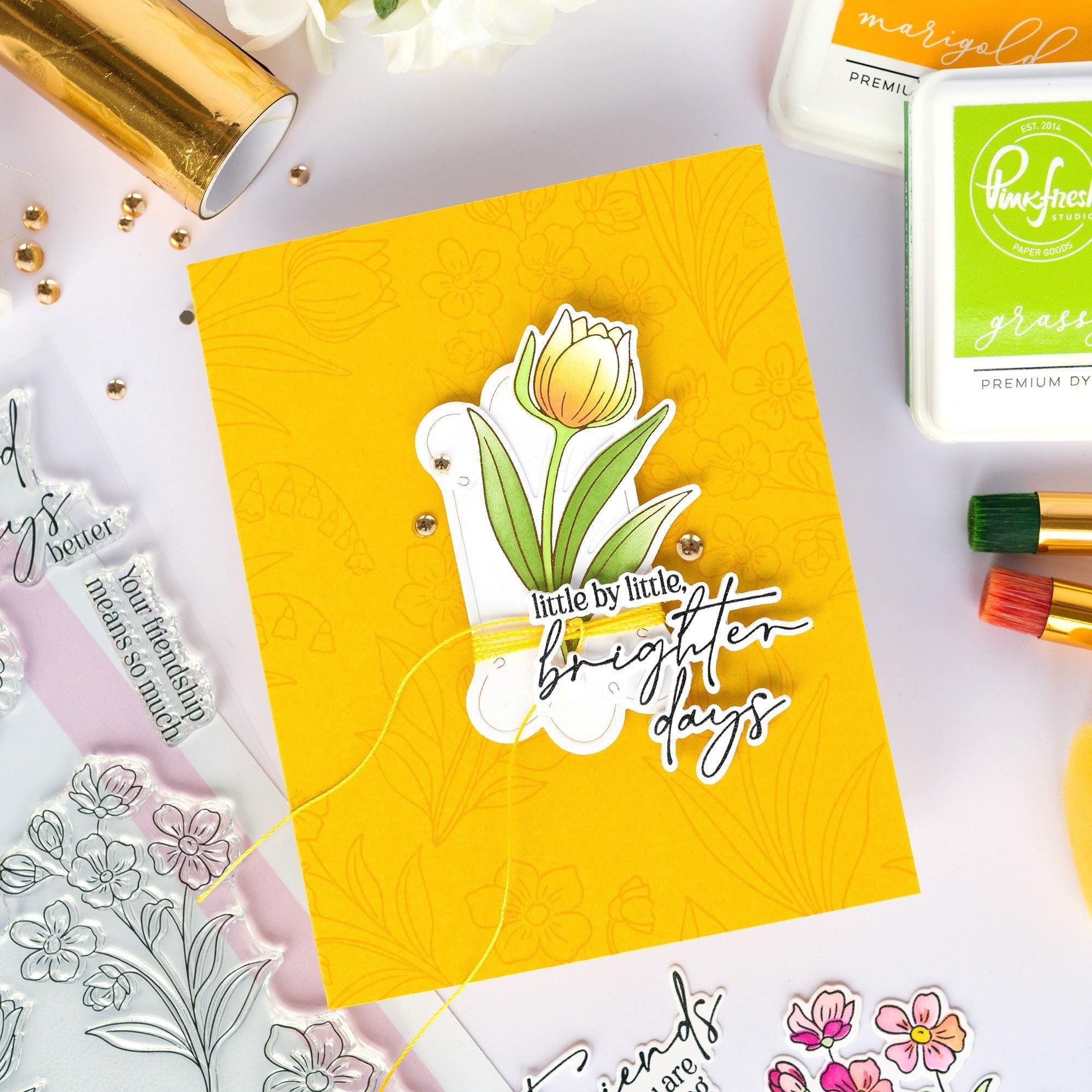 Pinkfresh Studio - Stencils - Blossom Medallion-ScrapbookPal