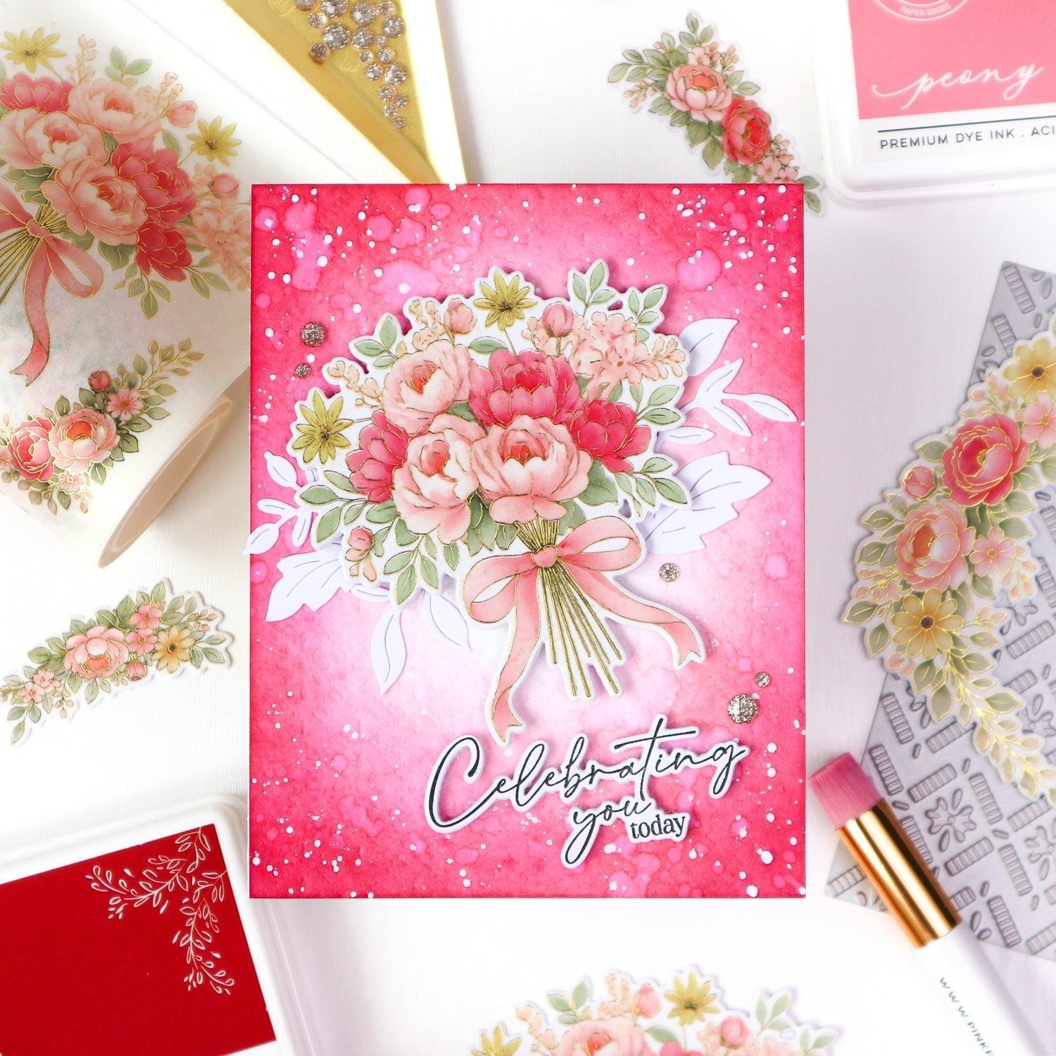 Pinkfresh Studio - Dies - Celebrate in Blooms-ScrapbookPal