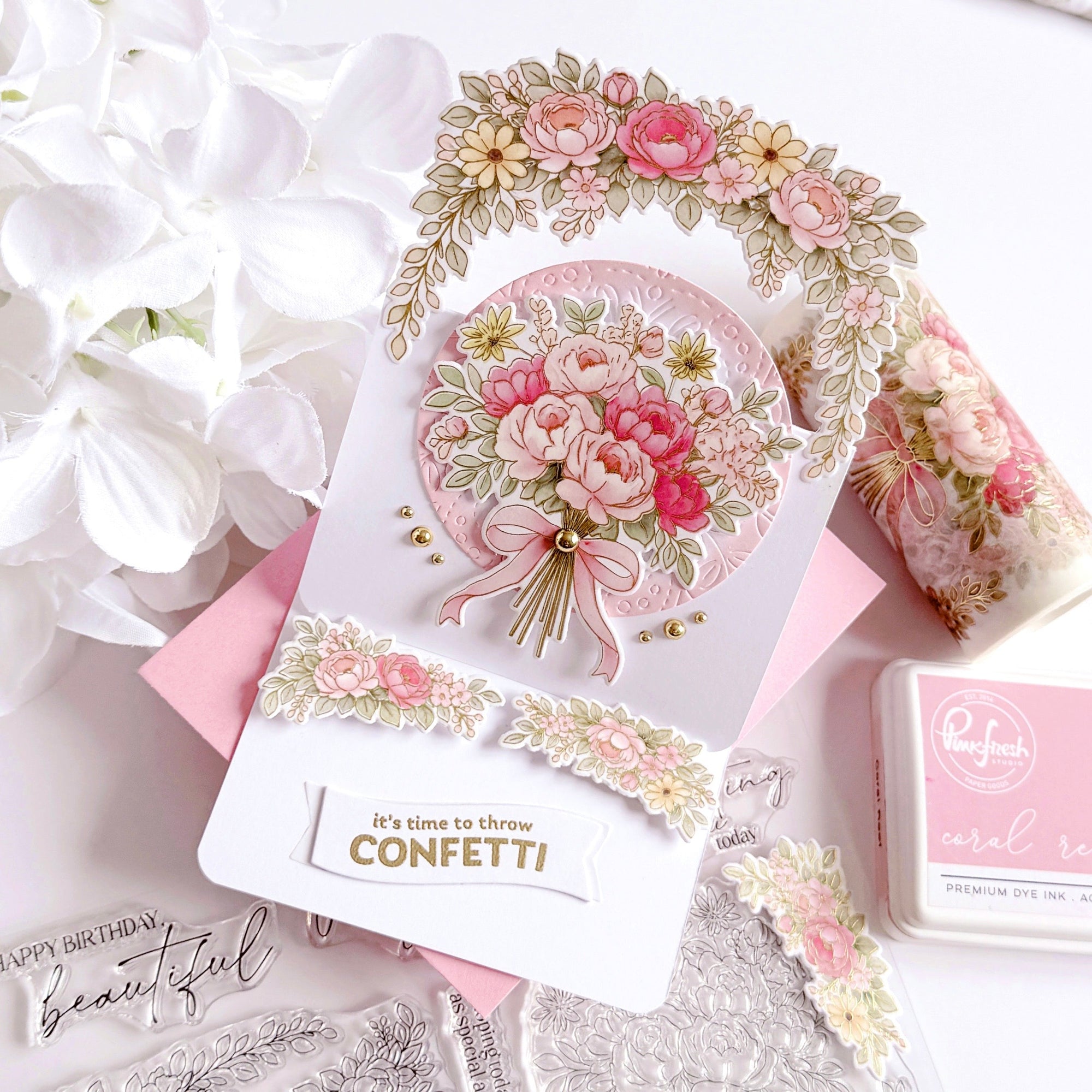 Pinkfresh Studio - Dies - Celebrate in Blooms-ScrapbookPal