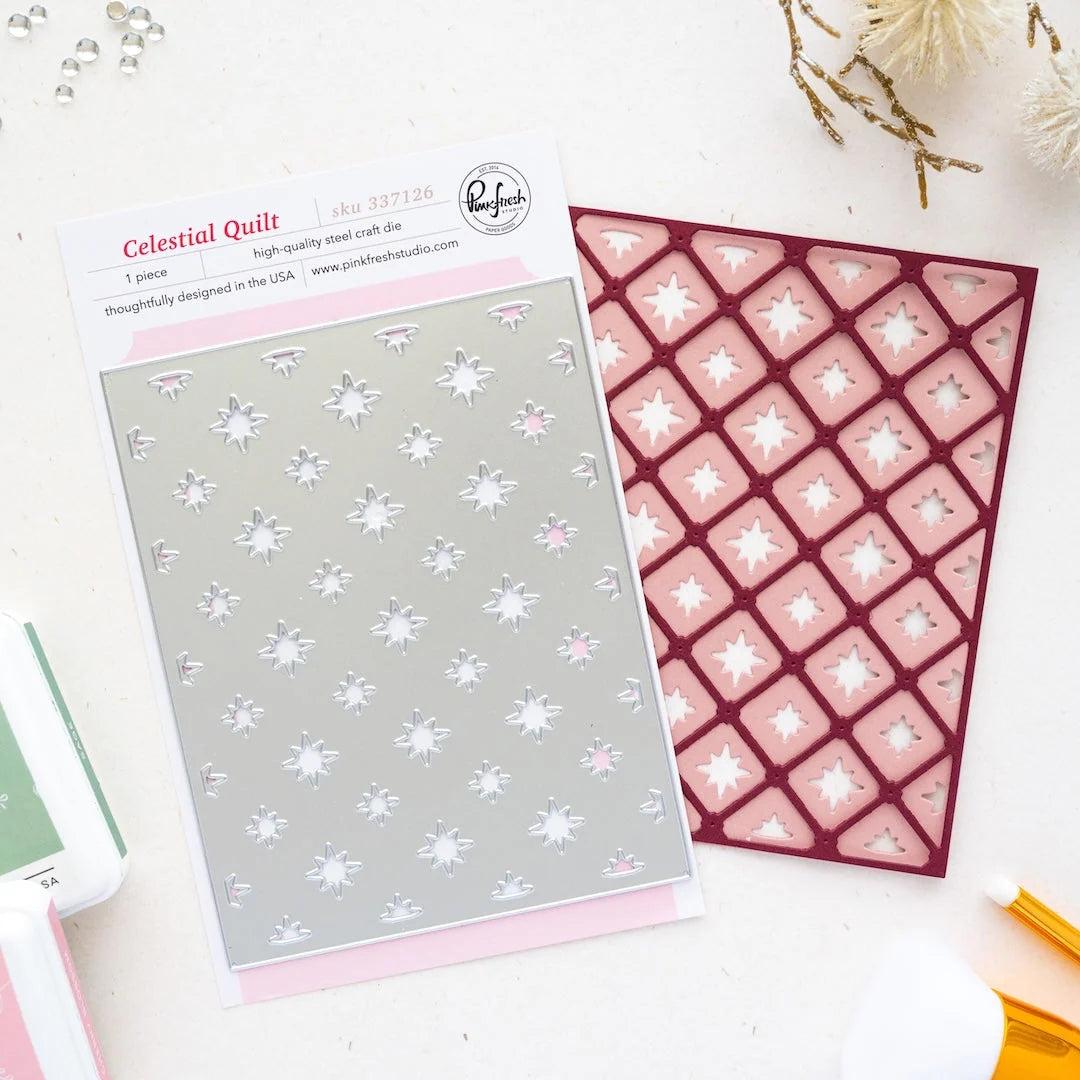 Pinkfresh Studio - Dies - Celestial Quilt Coverplate-ScrapbookPal