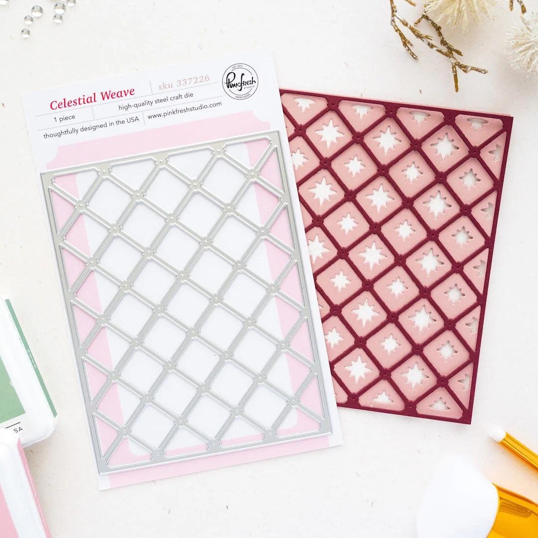 Pinkfresh Studio - Dies - Celestial Weave Coverplate-ScrapbookPal