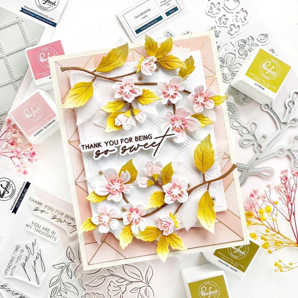 Pinkfresh Studio - Dies - Cherry Blossoms-ScrapbookPal