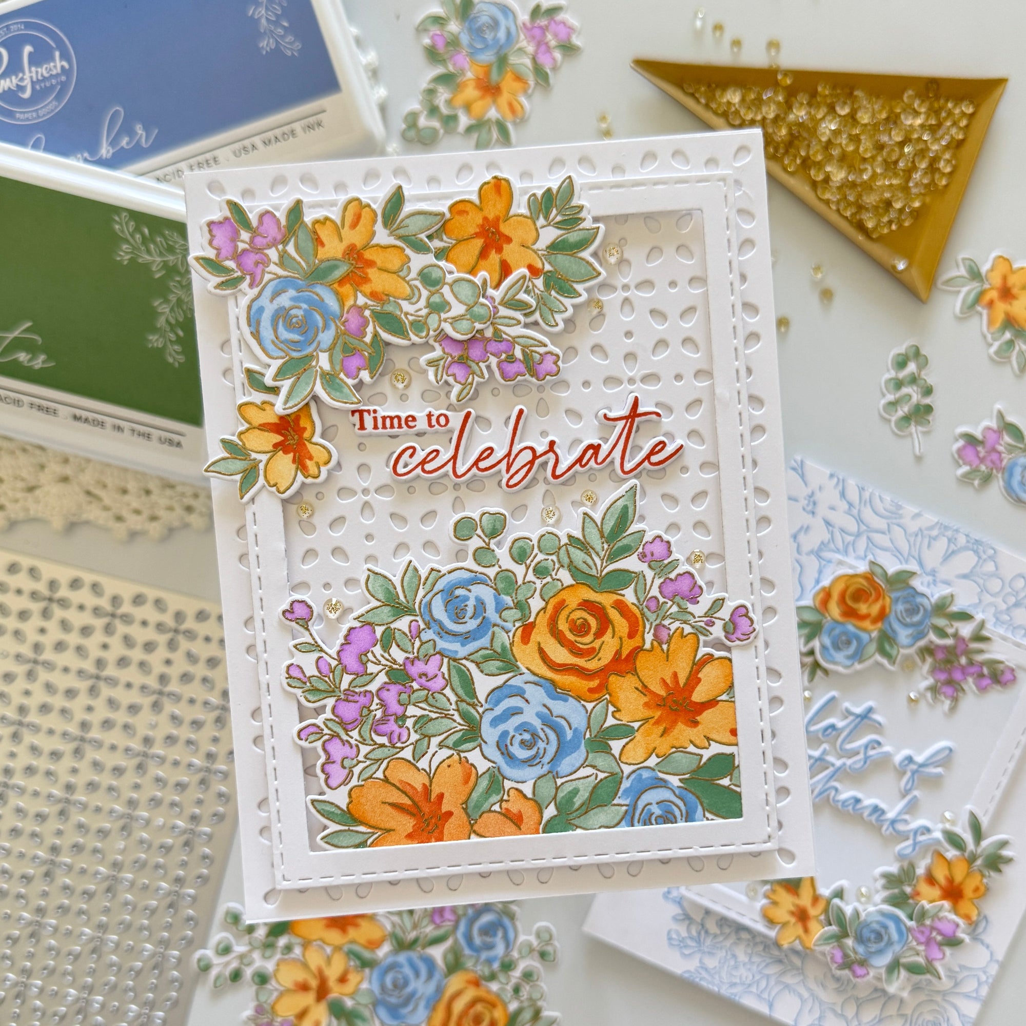 Pinkfresh Studio - Dies - Cozy Blooms-ScrapbookPal