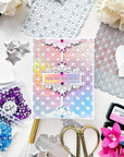 Pinkfresh Studio - Dies - Deco Sentiment Backdrop-ScrapbookPal