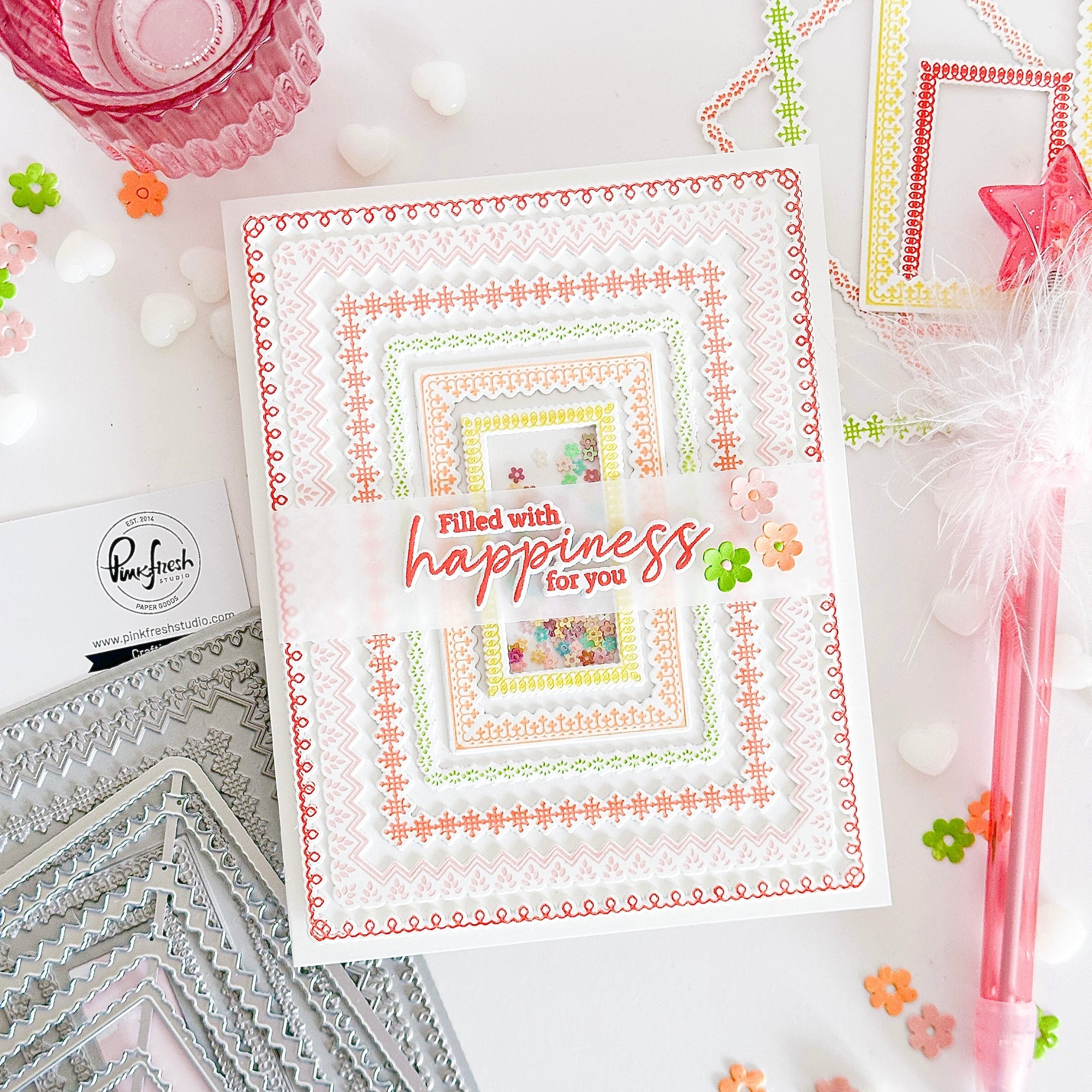 Pinkfresh Studio - Dies - Decorative Frames-ScrapbookPal