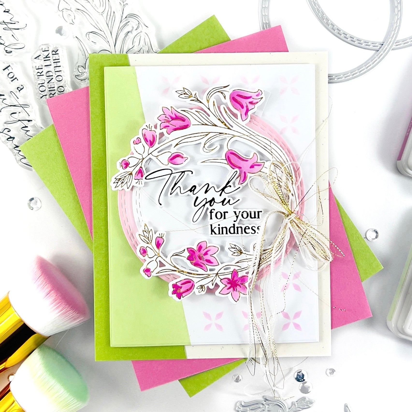 Pinkfresh Studio - Dies - Double Stitched Circle-ScrapbookPal