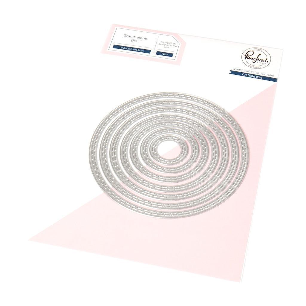 Pinkfresh Studio - Dies - Double Stitched Circle-ScrapbookPal