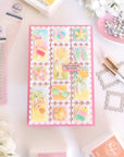 Pinkfresh Studio - Dies - Essentials: Dotted Postage Square-ScrapbookPal