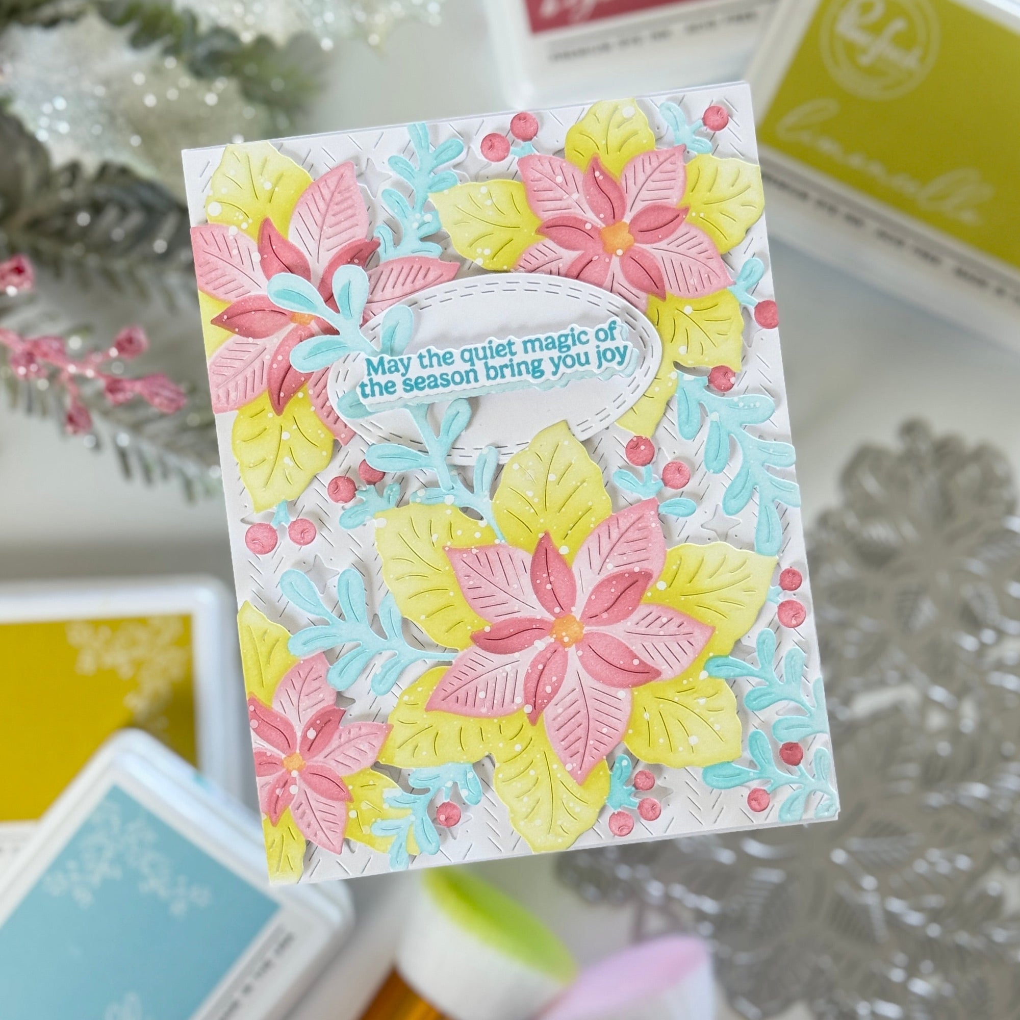 Pinkfresh Studio - Dies - Evergreen Sparkle Coverplate-ScrapbookPal