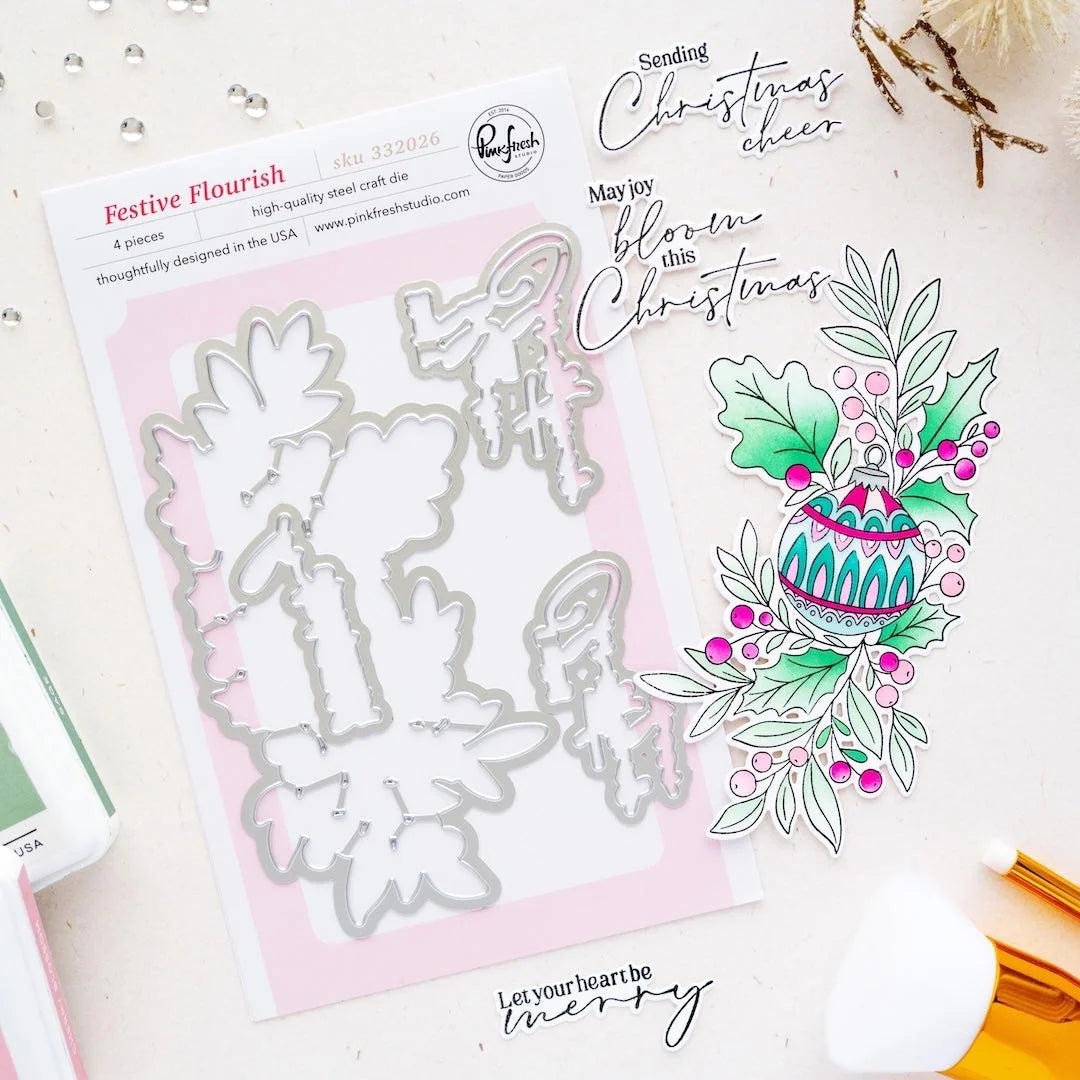 Pinkfresh Studio - Dies - Festive Flourish-ScrapbookPal
