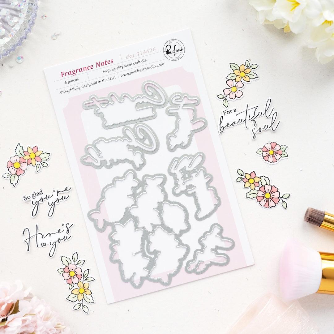 Pinkfresh Studio - Dies - Fragrance Notes-ScrapbookPal