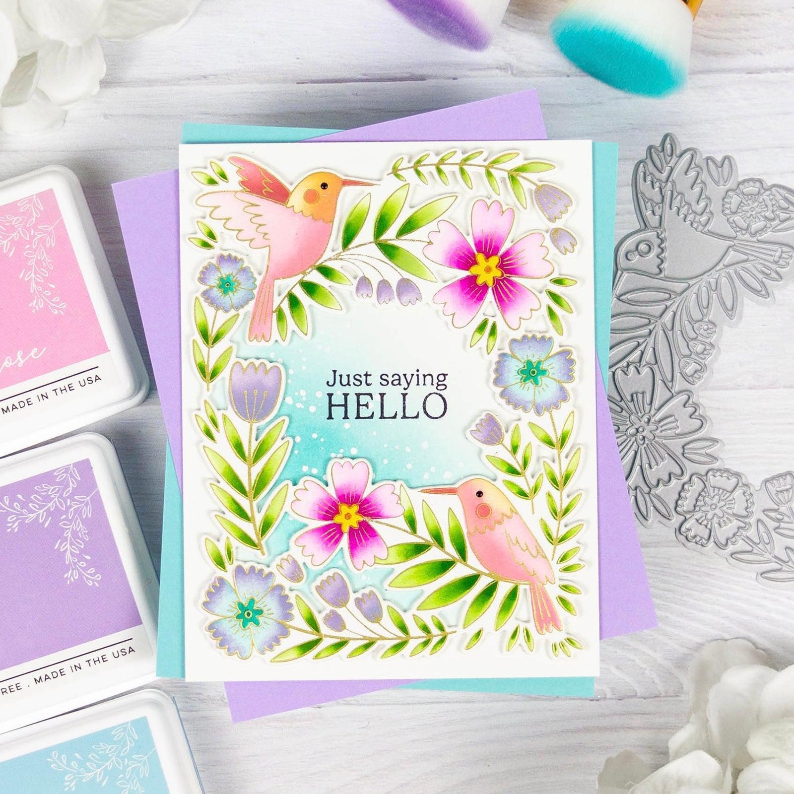 Pinkfresh Studio - Dies - Happy Hummingbirds-ScrapbookPal