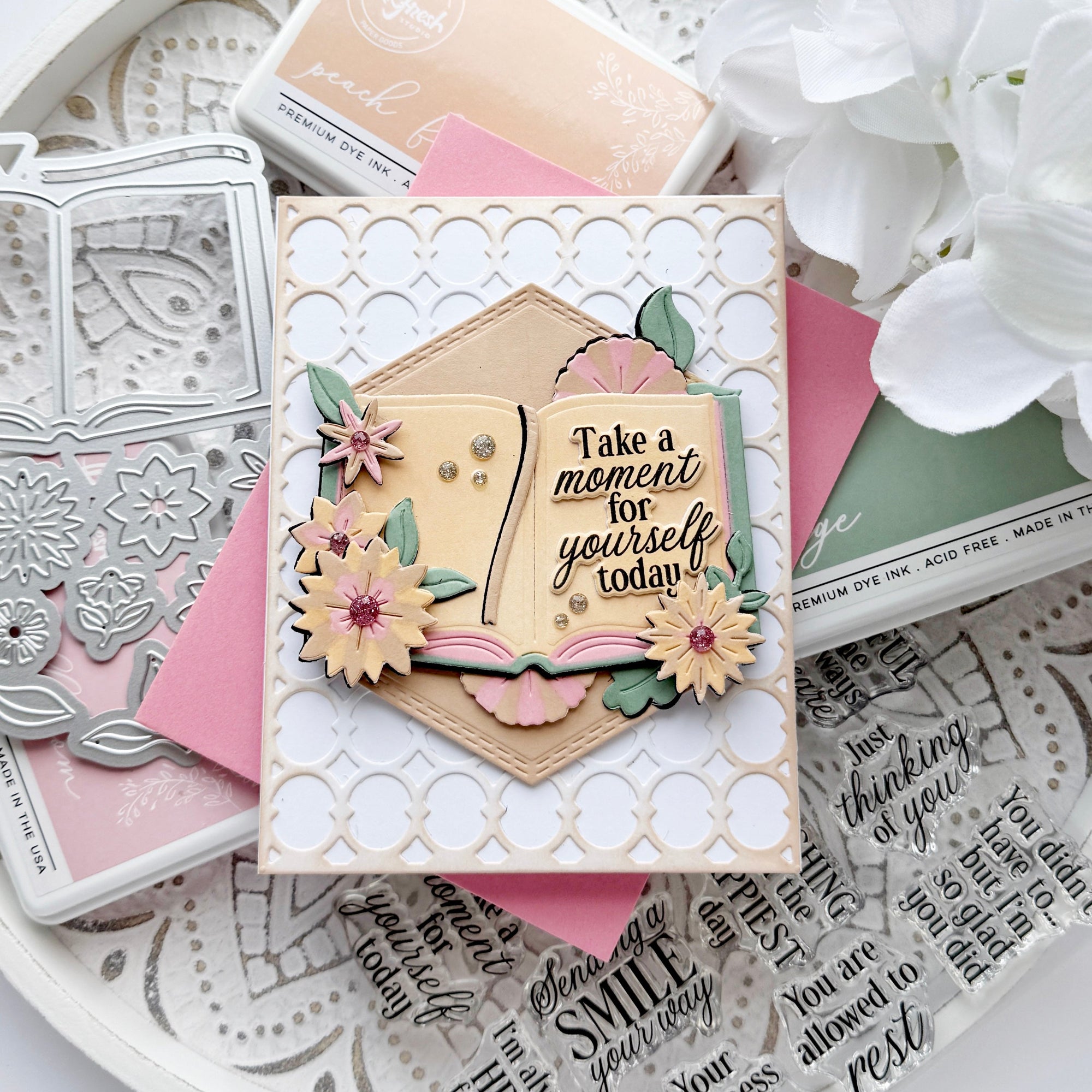 Pinkfresh Studio - Clear Stamps - Heartfelt Chapters-ScrapbookPal