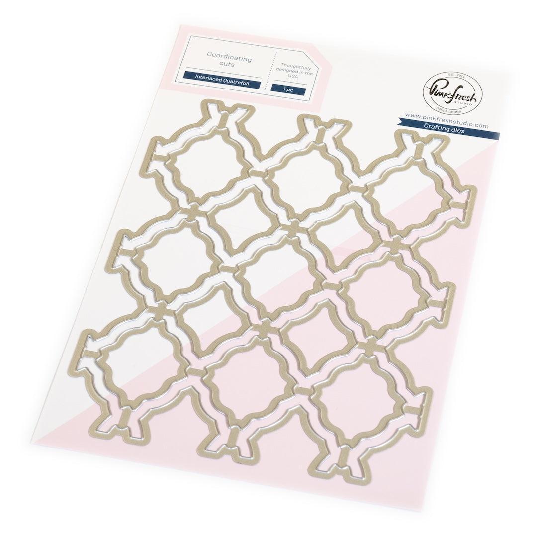 Pinkfresh Studio - Dies - Interlaced Quatrefoil-ScrapbookPal
