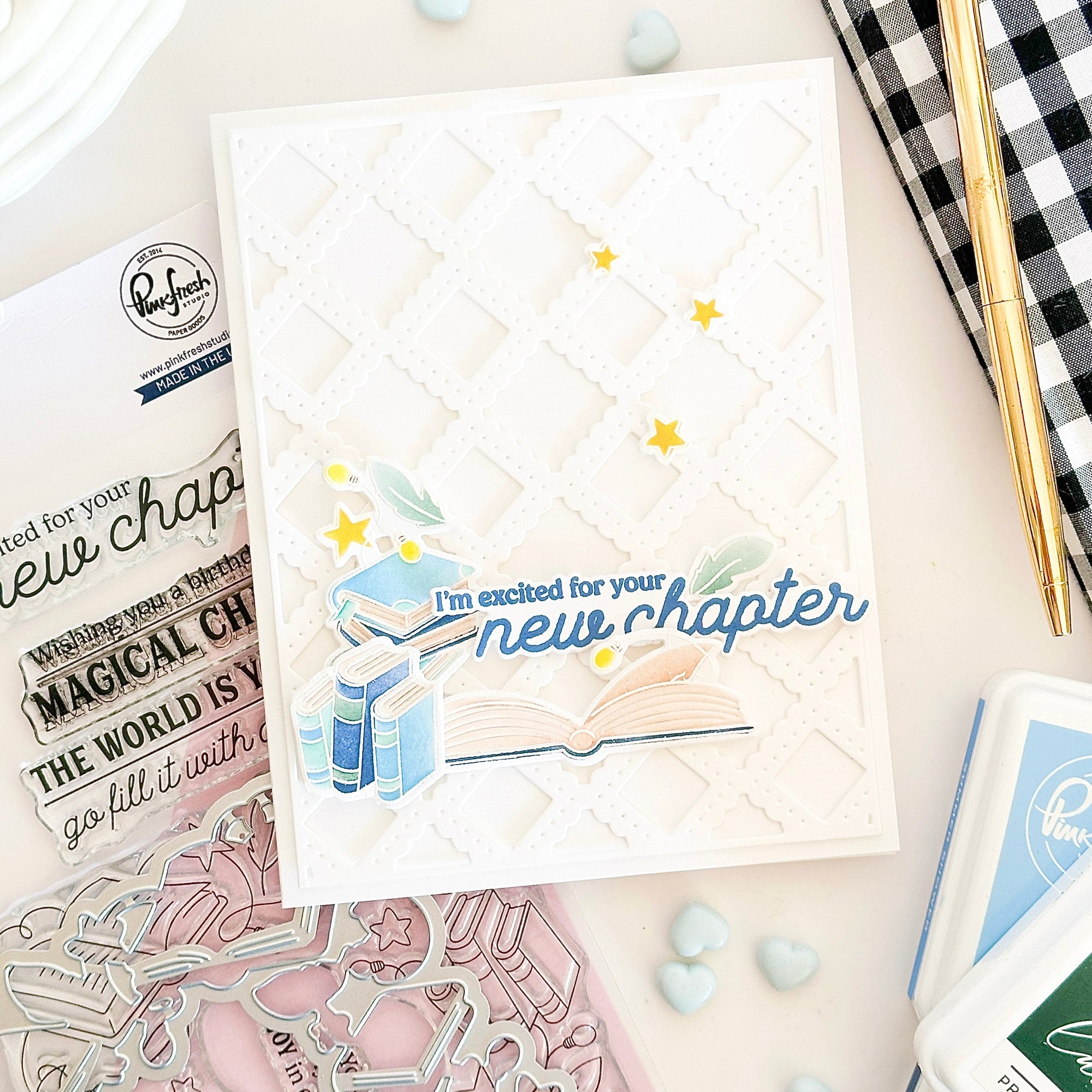 Pinkfresh Studio - Dies - Lacy Lattice Coverplate-ScrapbookPal