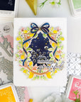 Pinkfresh Studio - Clear Stamps - Lemon Blossom Crest-ScrapbookPal