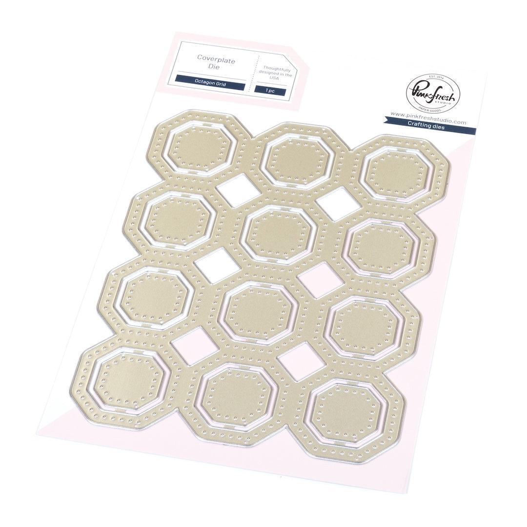 Pinkfresh Studio - Dies - Octagon Grid Coverplate-ScrapbookPal