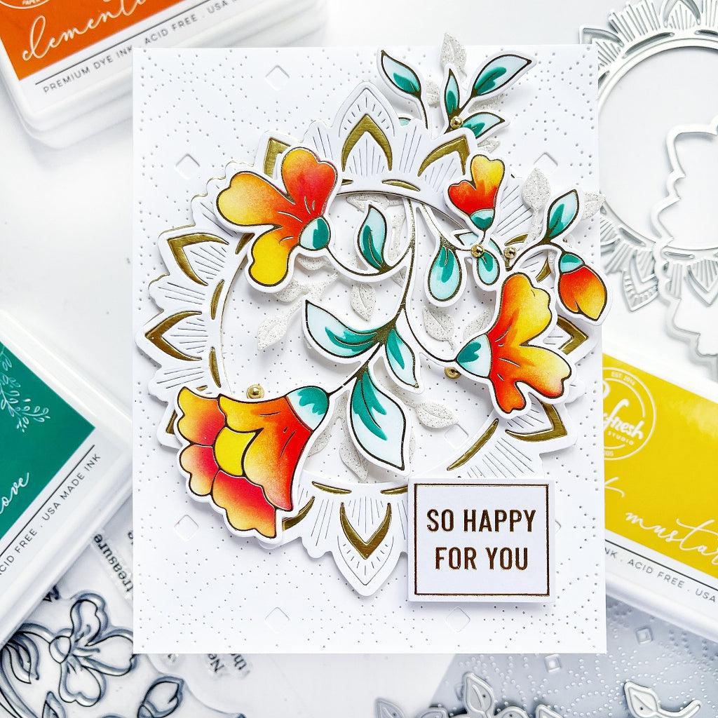 Pinkfresh Studio - Dies - Ornate Circle-ScrapbookPal
