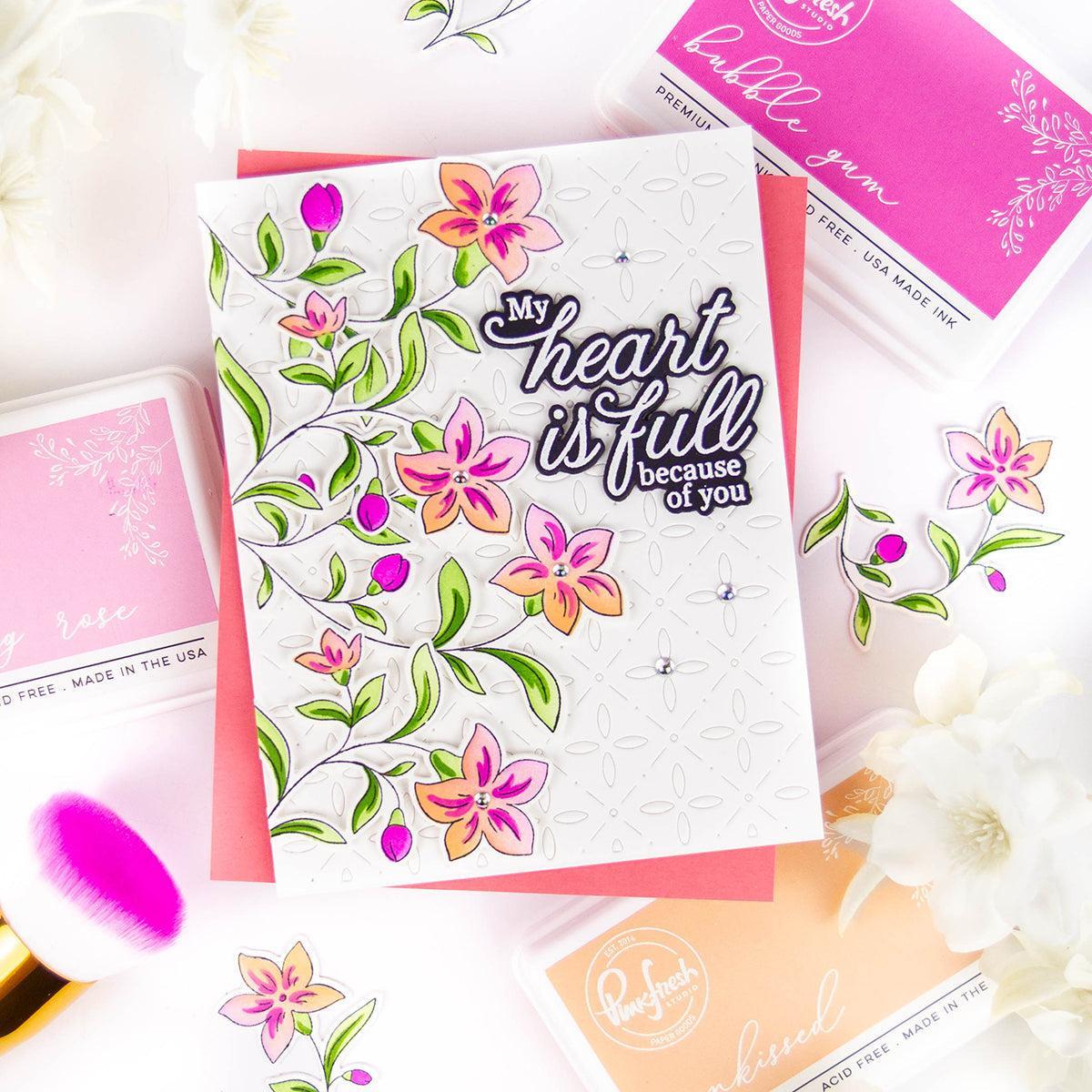 Pinkfresh Studio - Dies - Petal Grid Coverplate-ScrapbookPal