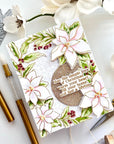 Pinkfresh Studio - Dies - Poinsettia Frame-ScrapbookPal