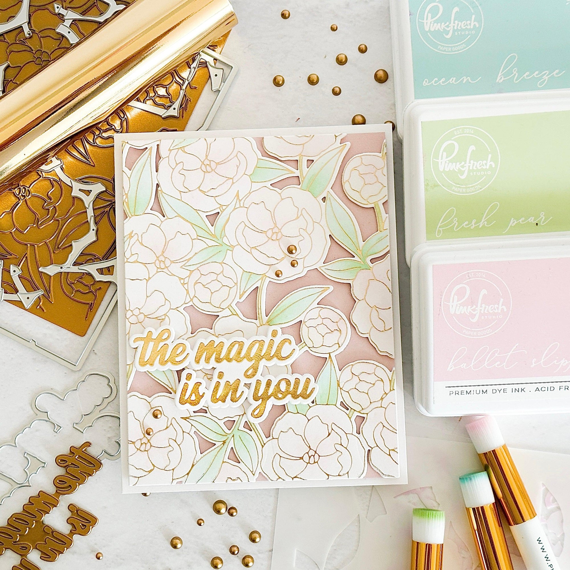 Pinkfresh Studio - Dies - Pretty Blossoms-ScrapbookPal