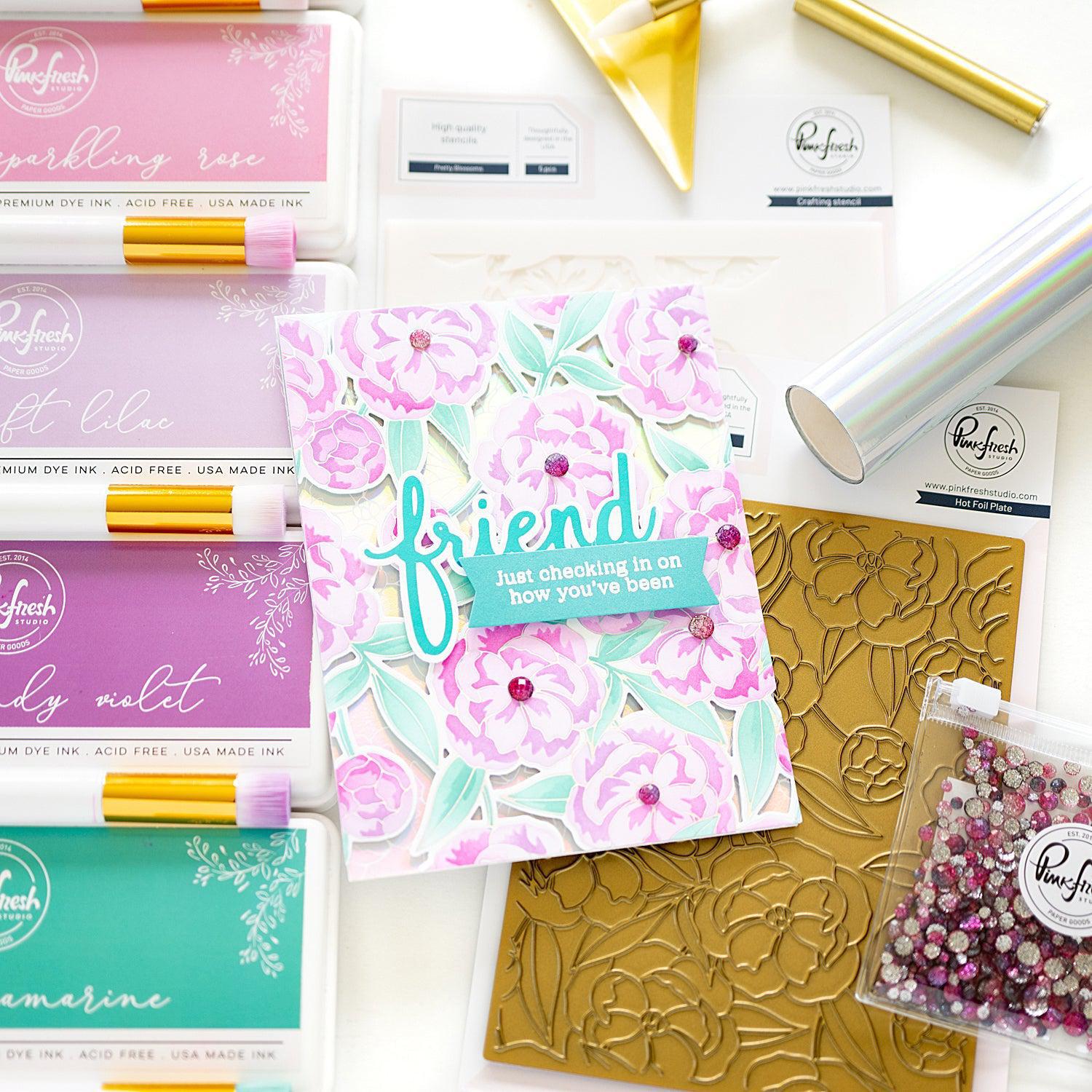 Pinkfresh Studio - Dies - Pretty Blossoms-ScrapbookPal