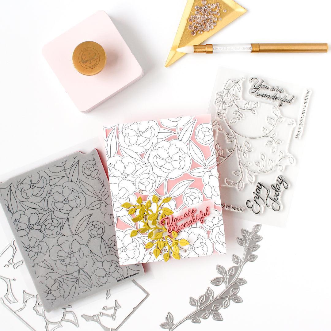 Pinkfresh Studio - Dies - Pretty Blossoms-ScrapbookPal