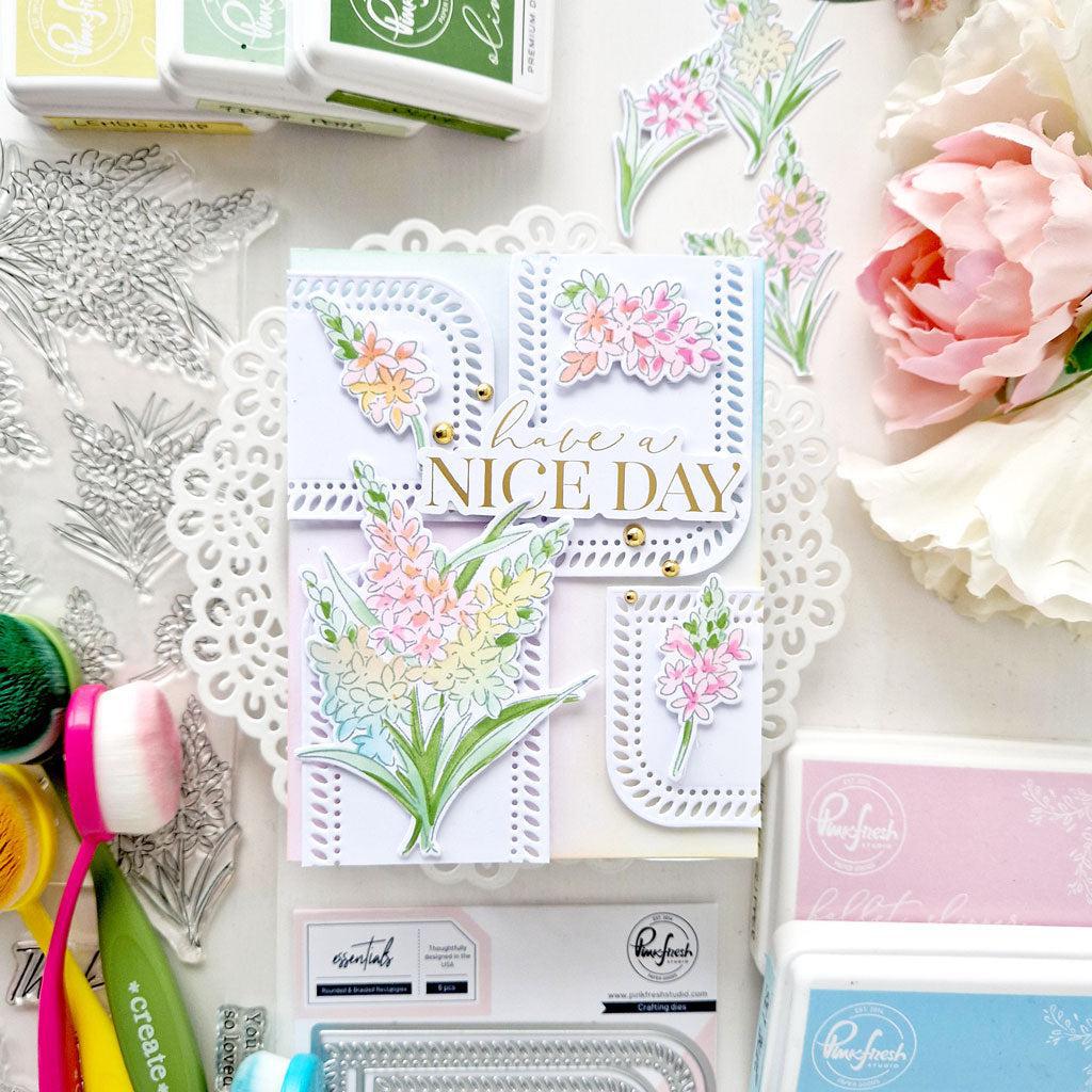 Pinkfresh Studio - Dies - Rounded &amp; Braided Rectangle-ScrapbookPal