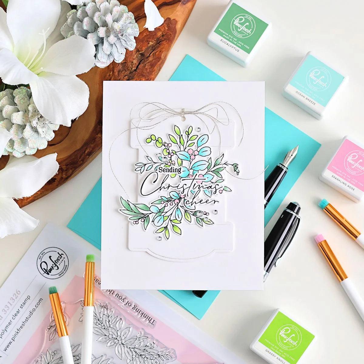 Pinkfresh Studio - Stencils - Seasonal Sprigs-ScrapbookPal