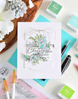 Pinkfresh Studio - Stencils - Seasonal Sprigs-ScrapbookPal