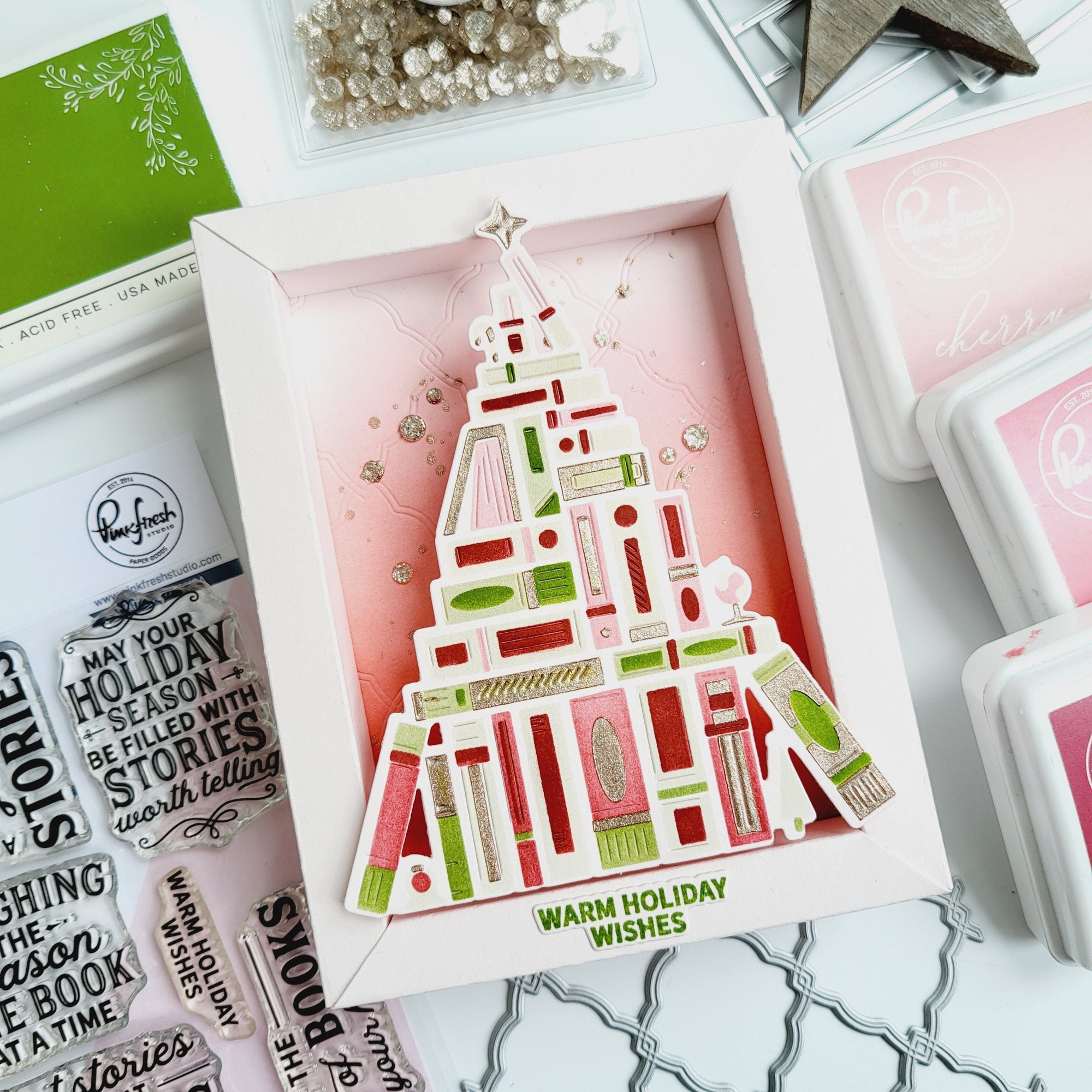 Pinkfresh Studio - Dies - Shadow Box Frame-ScrapbookPal
