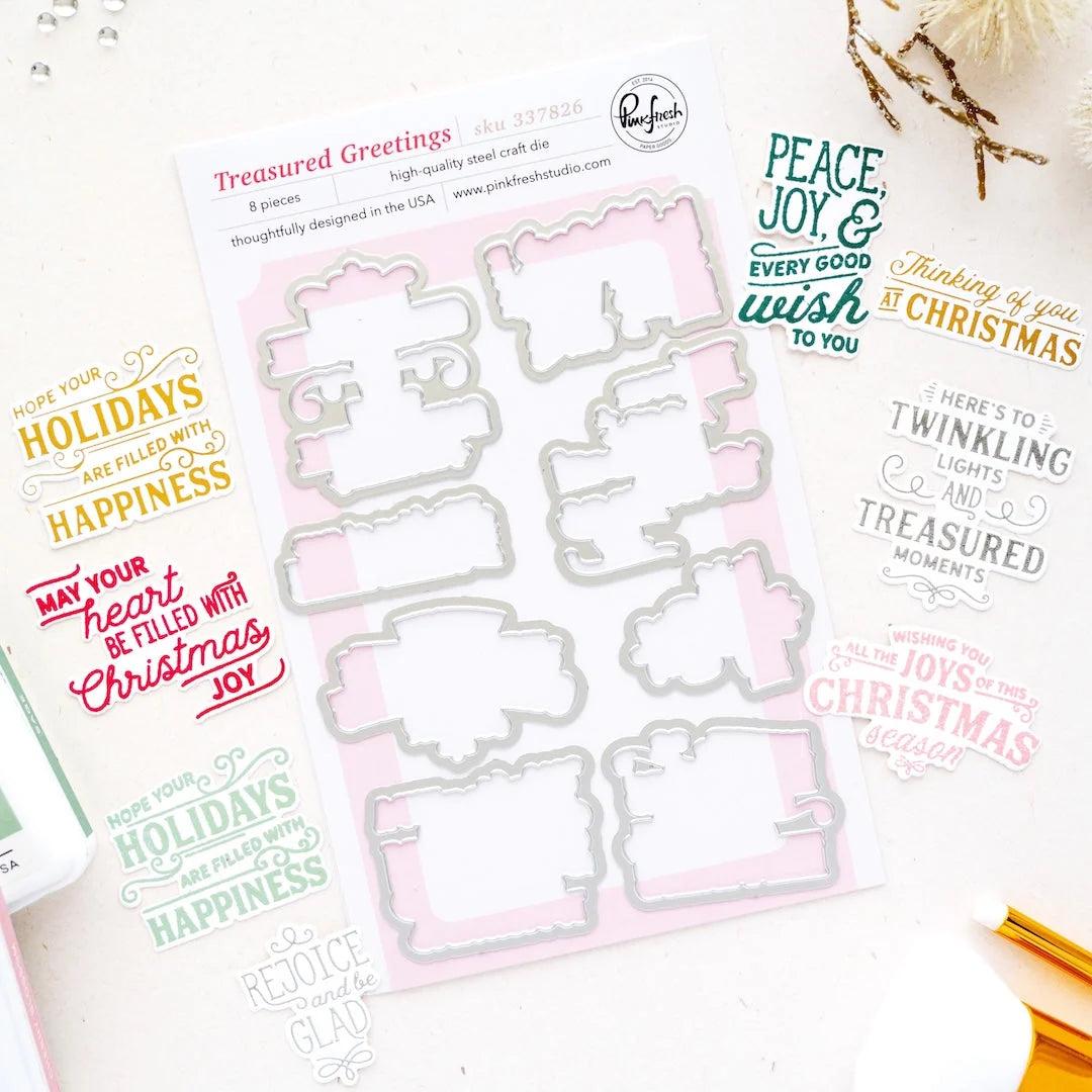 Pinkfresh Studio - Dies - Treasured Greetings-ScrapbookPal