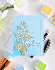 Pinkfresh Studio - Stencils - Whispering Daffodils-ScrapbookPal
