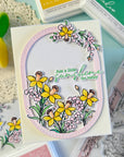 Pinkfresh Studio - Stencils - Whispering Daffodils-ScrapbookPal