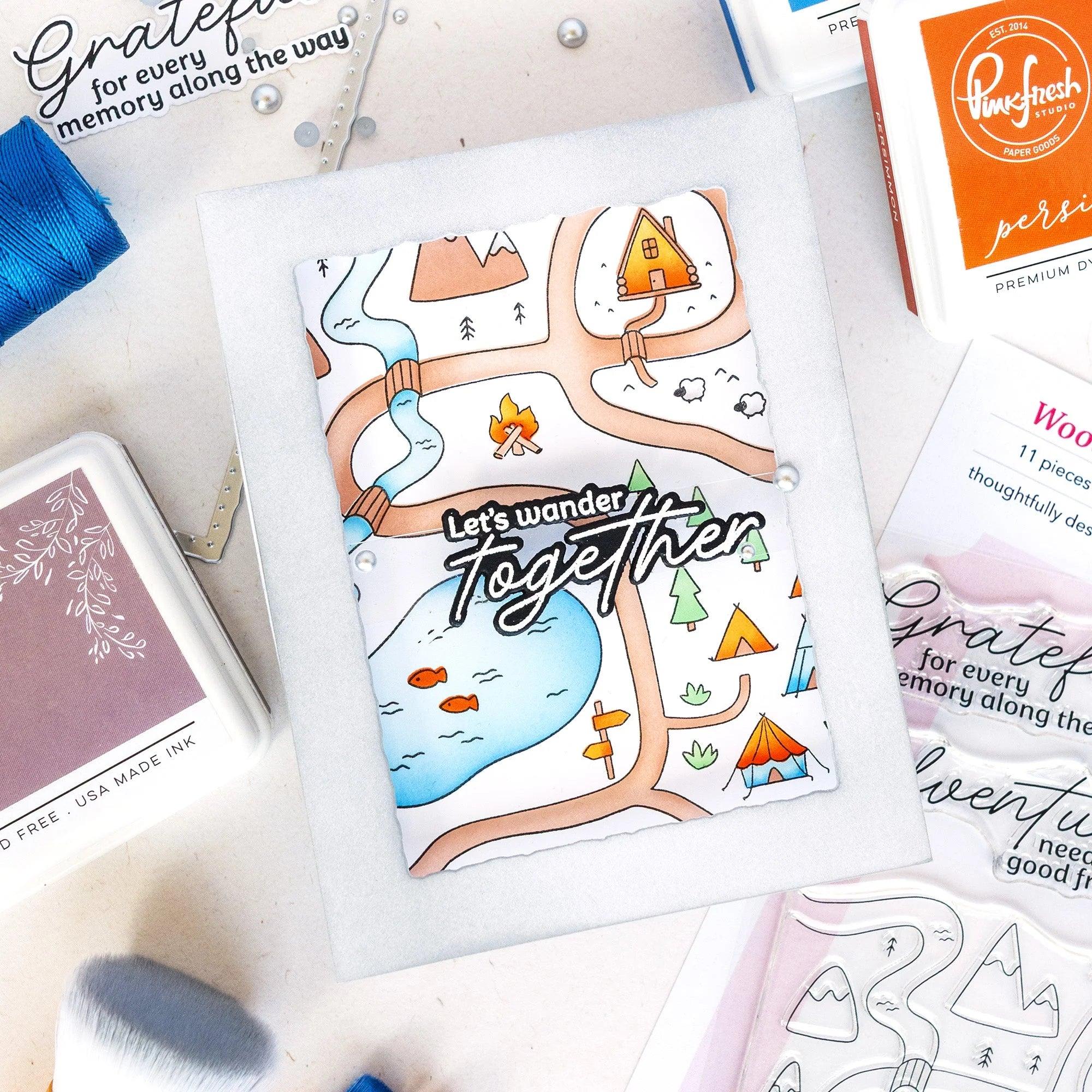 Pinkfresh Studio - Clear Stamps - Woodland Trails-ScrapbookPal
