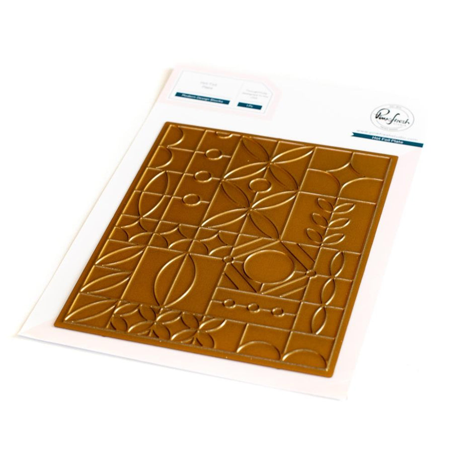 Pinkfresh Studio - Hot Foil Plates - Modern Design Blocks-ScrapbookPal