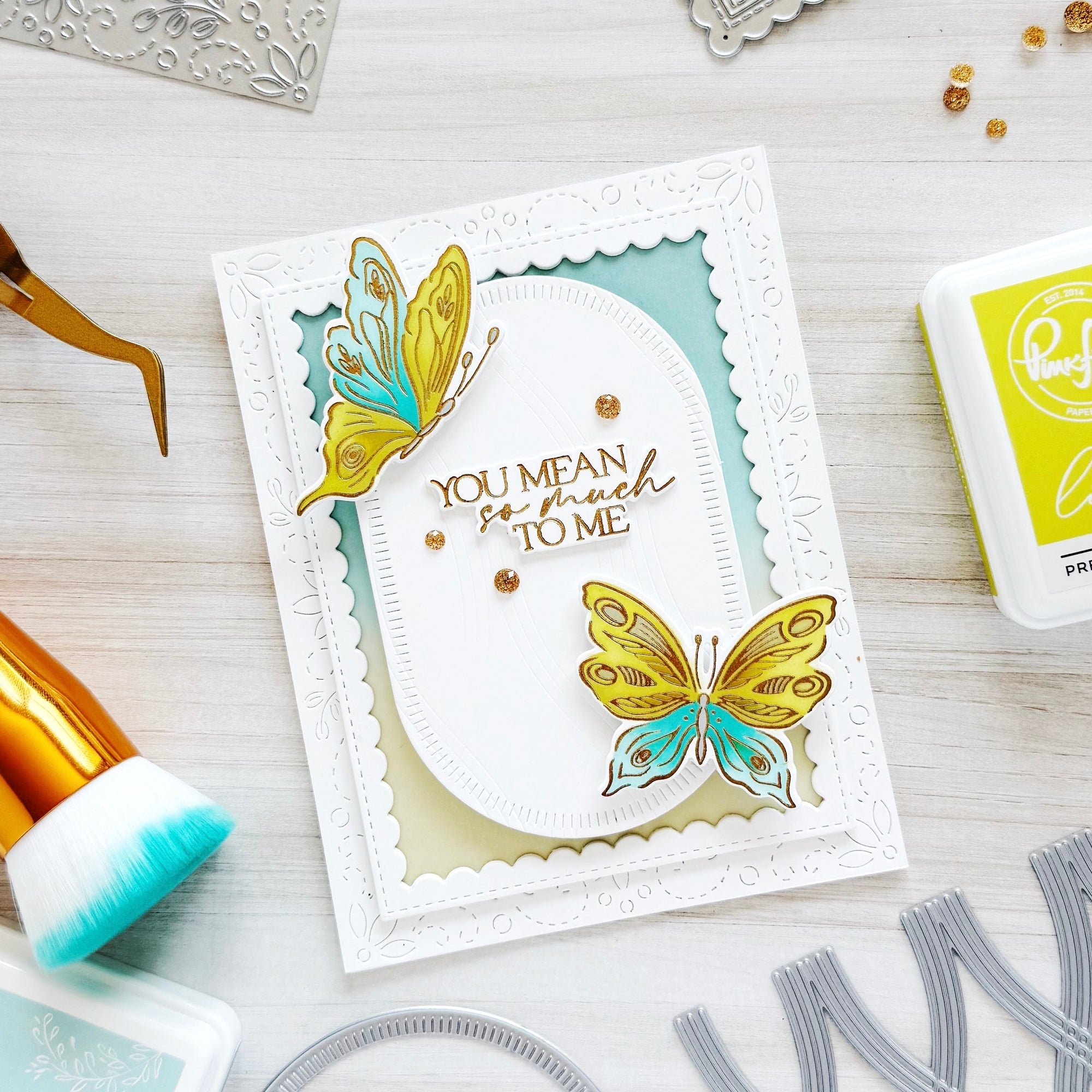 Pinkfresh Studio - Press Plates - Butterfly Bliss-ScrapbookPal