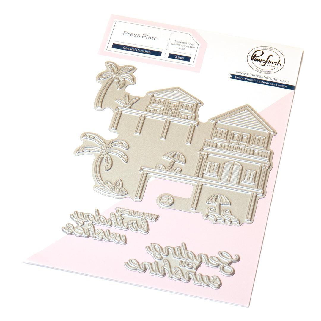Pinkfresh Studio - Press Plates - Coastal Paradise-ScrapbookPal