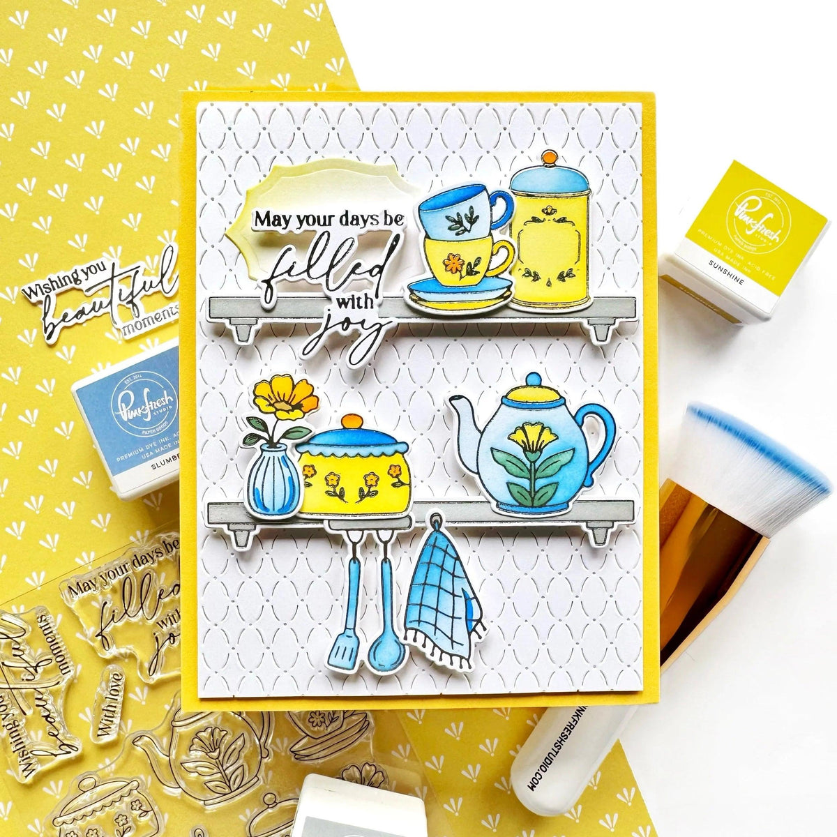 Pinkfresh Studio - Press Plates - Cottage Keepsakes-ScrapbookPal